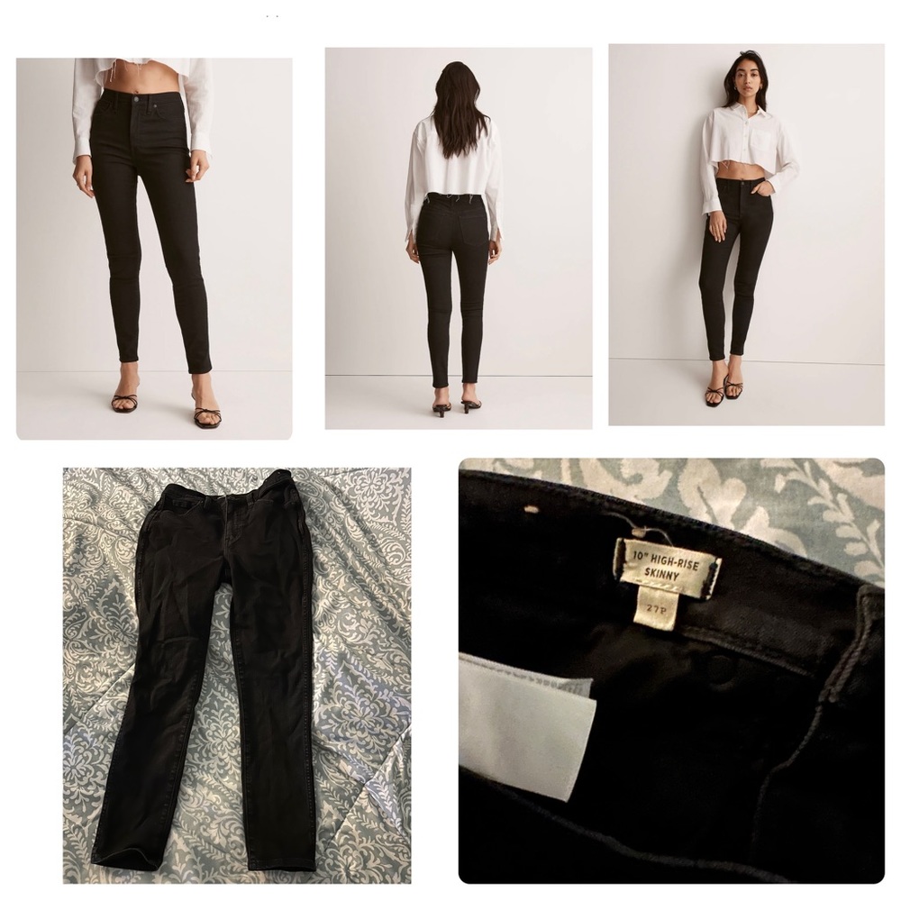 Madewell Petite 10" High-Rise Skinny Jeans.